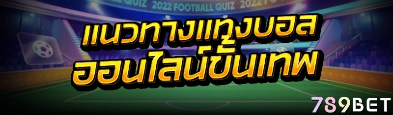 แนวทาง แทงบอลออนไลน์ ขั้นเทพ