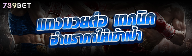 แทงมวยต่อ เทคนิคอ่านราคาให้เข้าเป้า